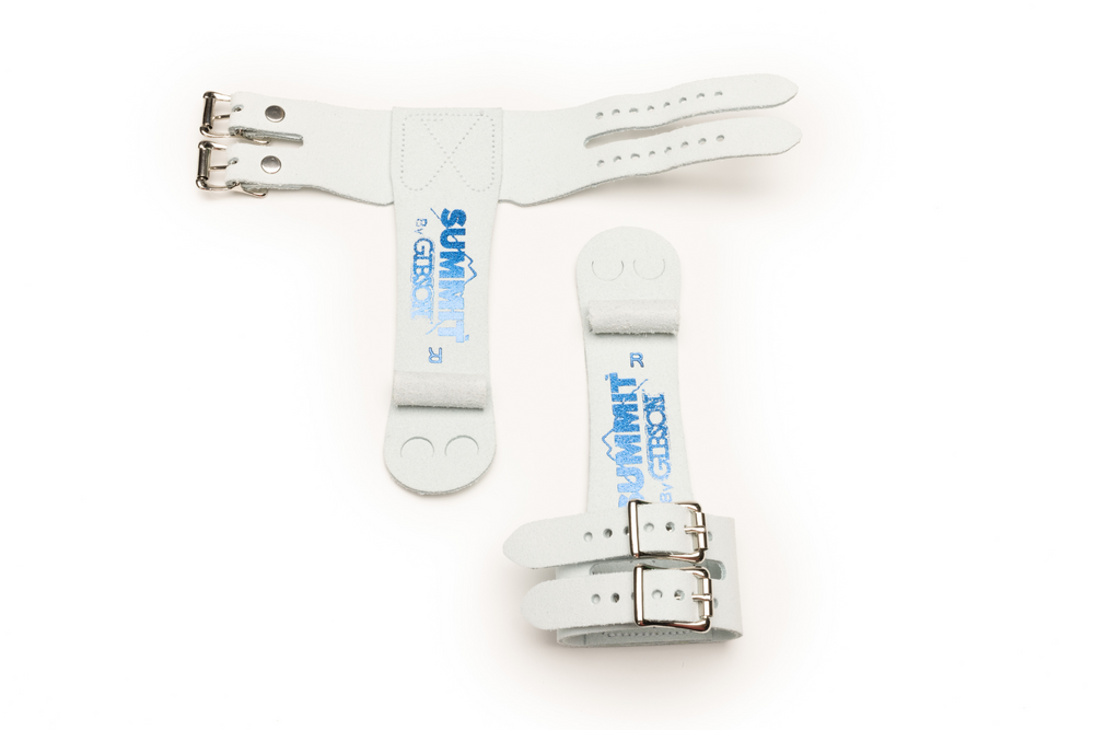 Gibson Summit Ring double buckle grips on white background