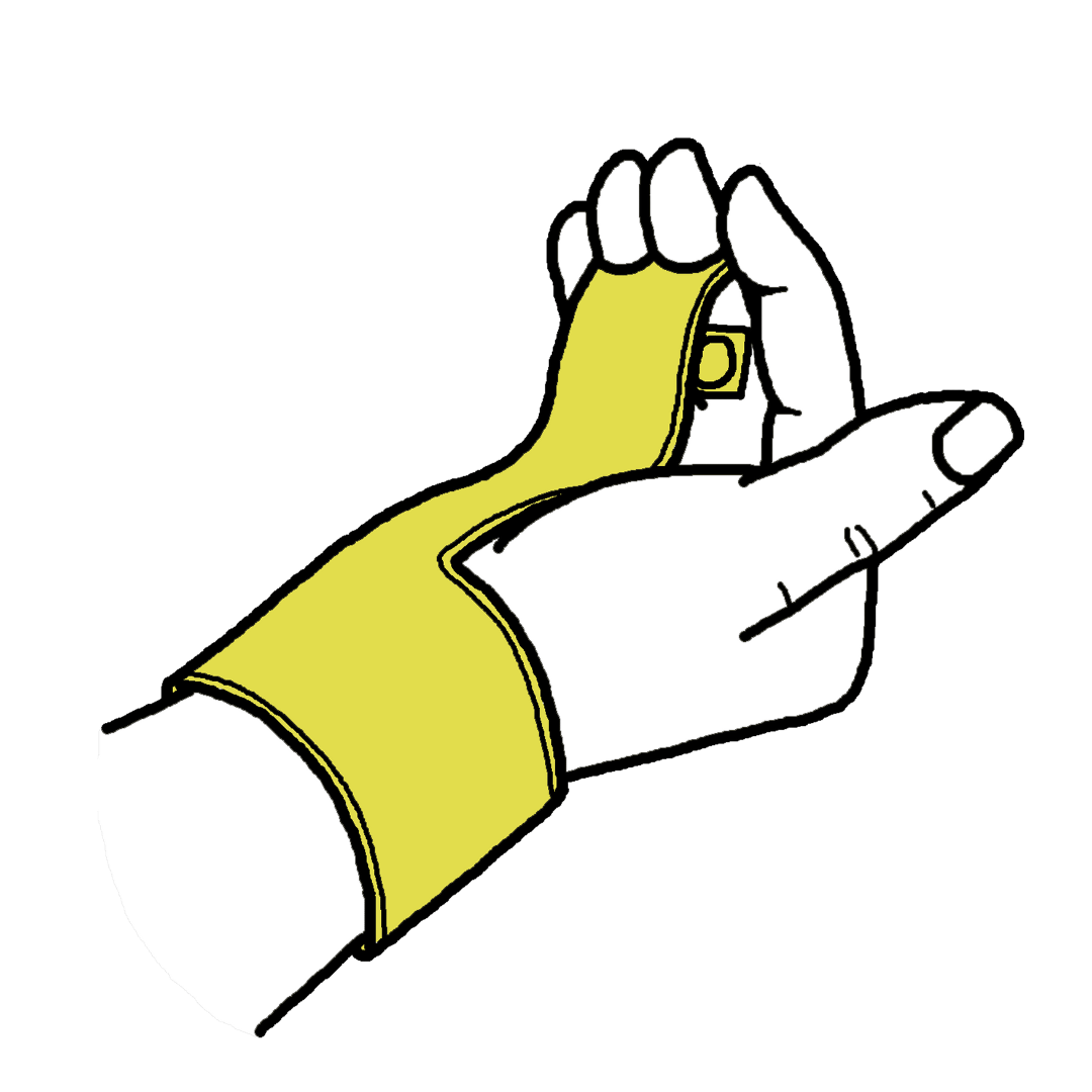 proper fit to first knuckle for Gibson Girls' Just Right Uneven Bar Neo Grips