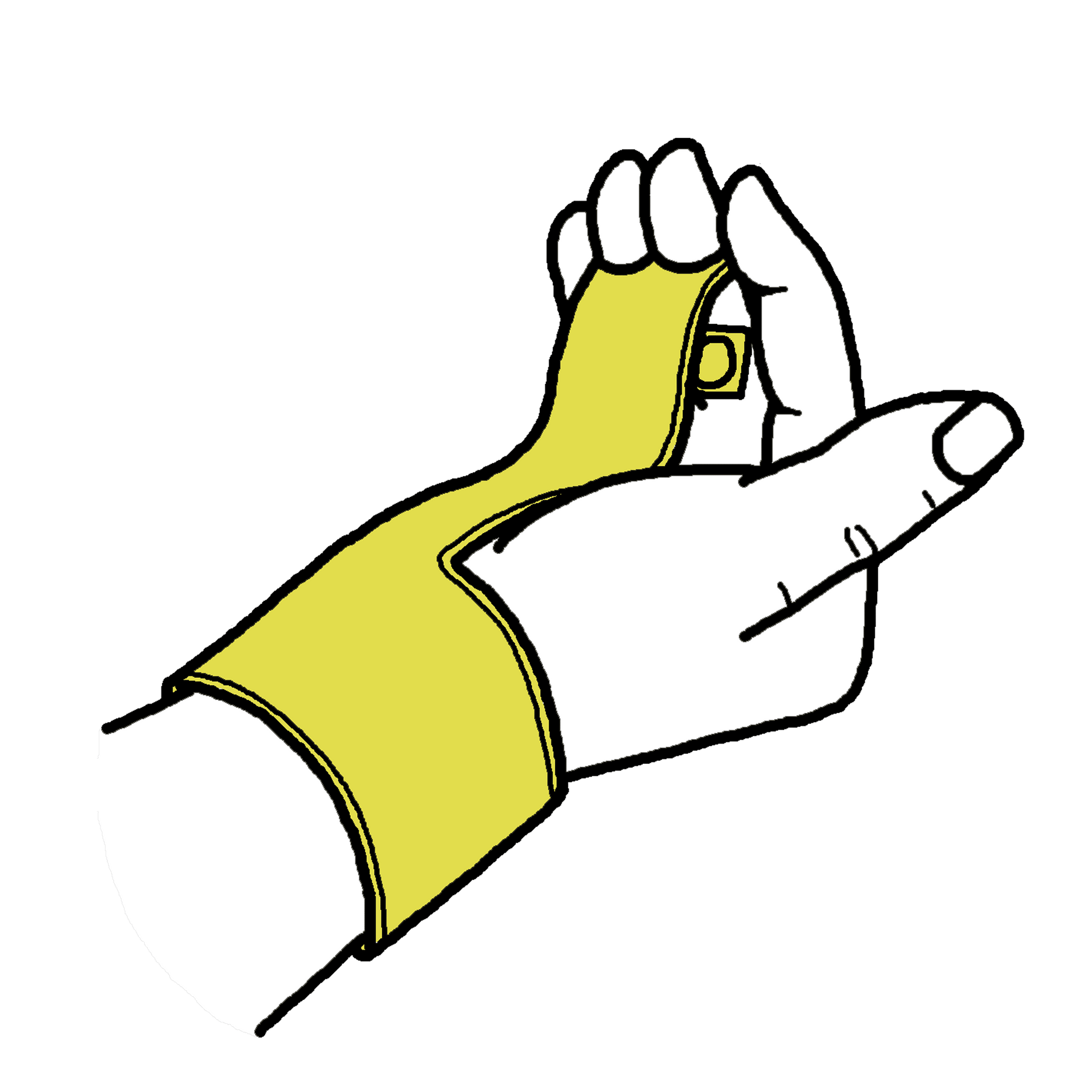 proper fit to first knuckle of Gibson Girls' Summit Uneven Bar Grips