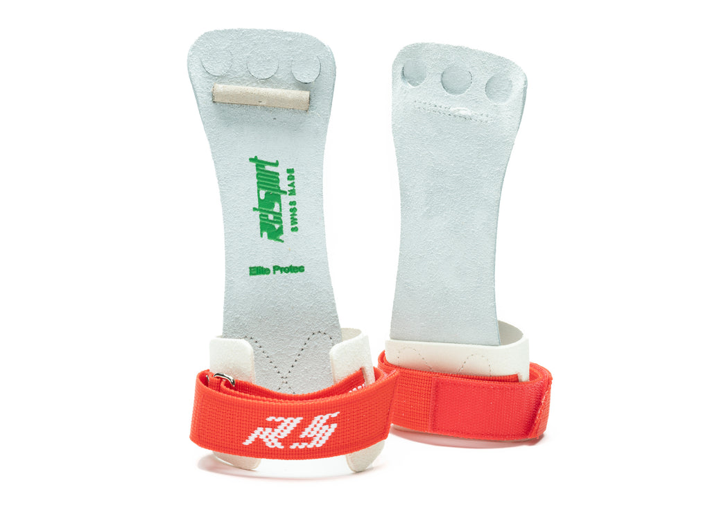 Reisport® Men's Elite Protec High Bar Grips front and back