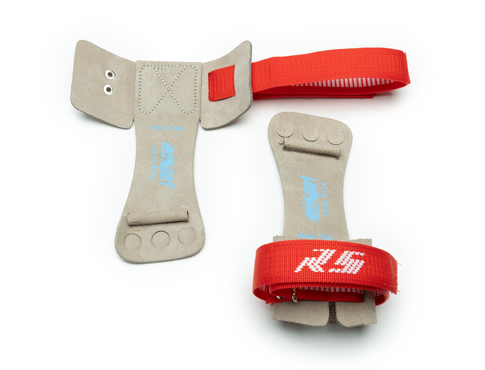 Reisport® Men's High Bar Grips - Hook/Loop open and closed