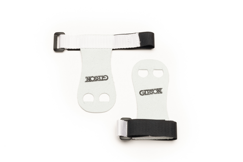 Black Gibson Rainbow grips on white background