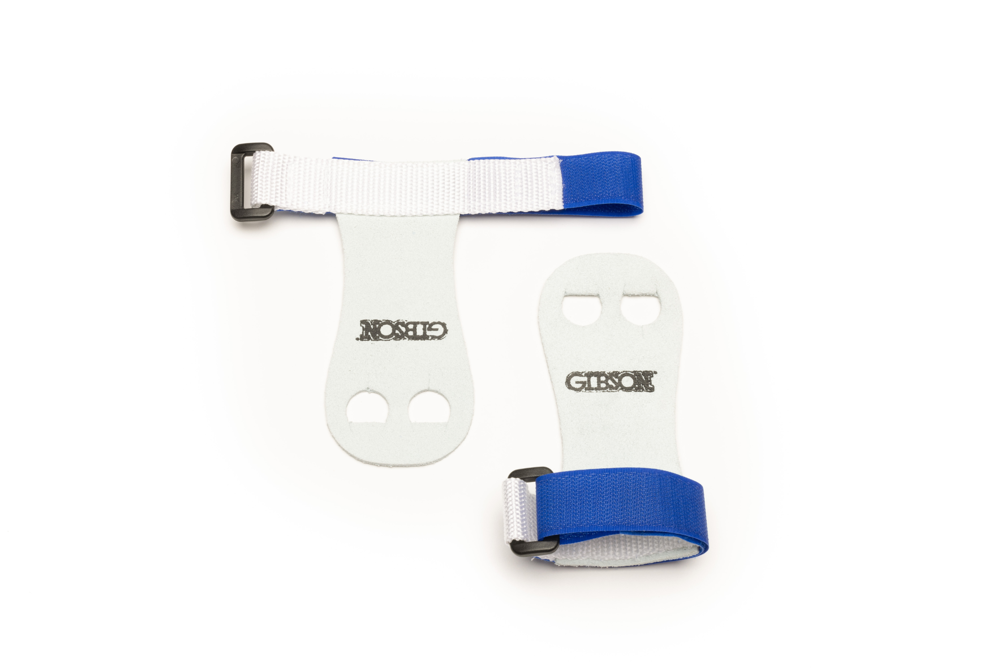 Blue Gibson Rainbow grips on white background