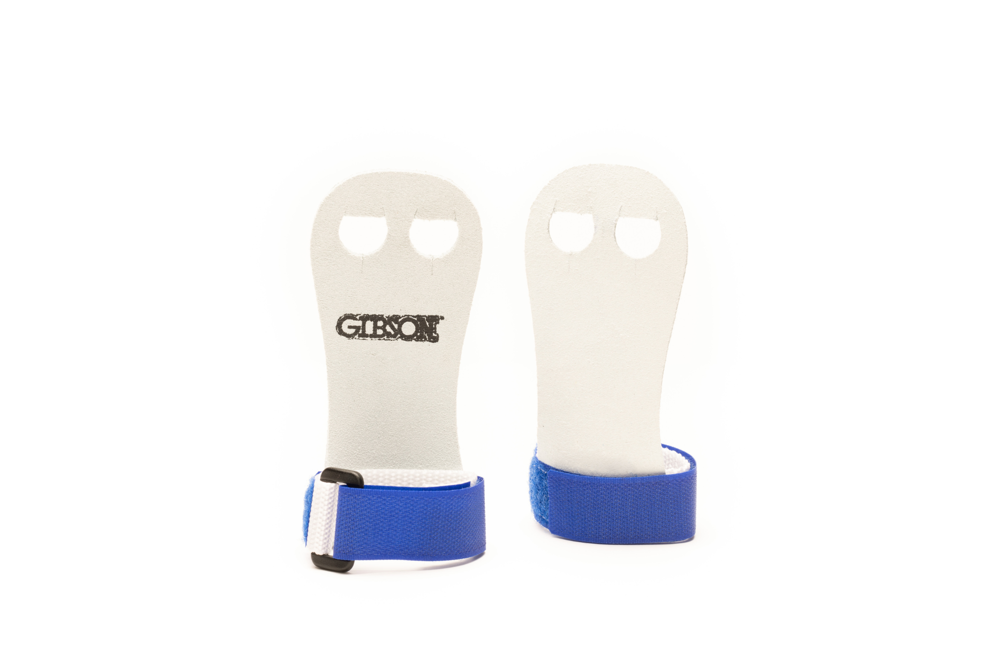 Blue Gibson Rainbow grips on white background