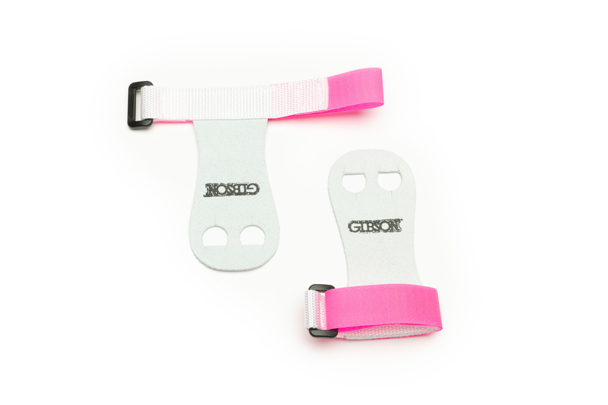 Pink Gibson Rainbow grips on white background