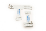 Gibson Summit High Bar double buckle grips on white background