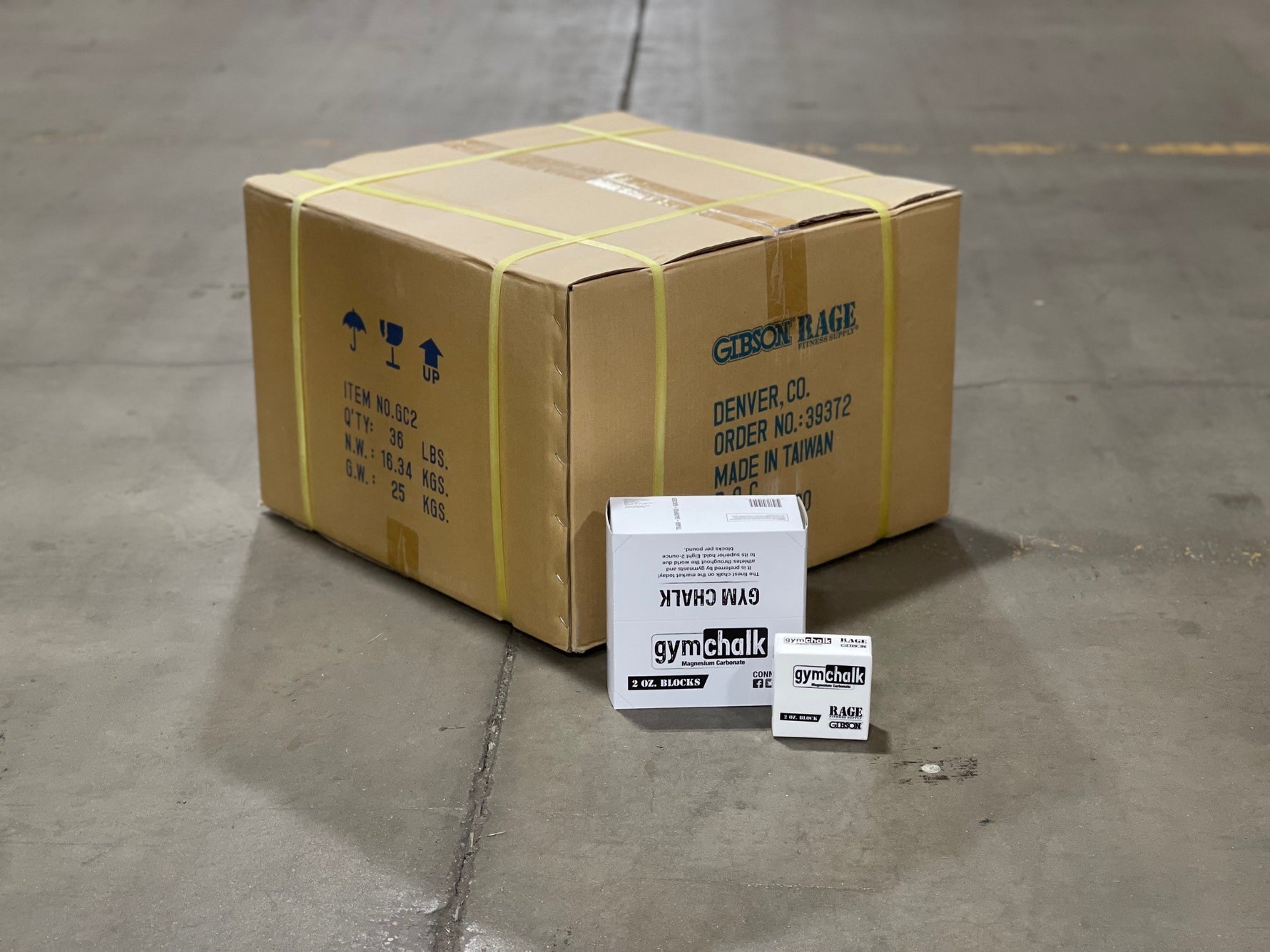 Block Chalk ( 2 Ounce, 1 Pound and Case of 36 Pounds ) - Gibson Athletic